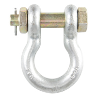 Bolt Type Anchor Shackle, 1/4", Bolt Type, Hot Dip Galvanized D. Morneault & Fils
