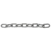 Straight Link Chain, Low Carbon Steel, 1/8" x 1000' (304.8 m) L, Grade 30, 400 lbs. (0.2 tons) Load Capacity D. Morneault & Fils