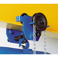 Corso&reg; Geared Trolley, 2000 lbs. (1 tons) Capacity, 2-1/3" - 8-2/3" D. Morneault & Fils