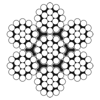 Wire Rope Cable, 100' (30.5 m) x 3/32", 1000 lbs. (0.5 tons), Galvanized D. Morneault & Fils