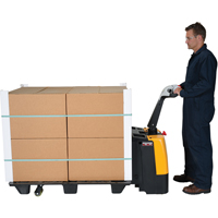 Transpalette &eacute;lectrique motoris&eacute;, Capacit&eacute; 3000 lb, 47" lo x 25" la D. Morneault & Fils