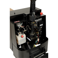 Transpalette &eacute;lectrique motoris&eacute; a/plateforme &agrave; conducteur debout, Capacit&eacute; 4500 lb, 96" lo x 30" la D. Morneault & Fils