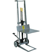 Hydraulic Platform Lift Stacker, Foot Pump Operated, 400 lbs. Capacity, 40" Max Lift D. Morneault & Fils