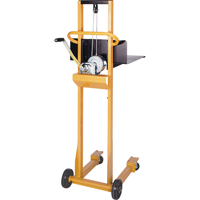 Easy-Lift Platform Lift Stacker, Hand Winch Operated, 500 lbs. Capacity, 52" Max Lift D. Morneault & Fils