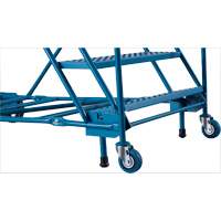 CSA-Certified Rolling Step Ladder with Locking Step, 8 Steps, 30" Step Width, 72" Platform Height, Steel D. Morneault & Fils