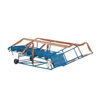 CSA-Certified Rolling Step Ladder with Locking Step, 8 Steps, 30" Step Width, 72" Platform Height, Steel D. Morneault & Fils