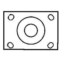 Total Locking Caster, Swivel with Brake, 6" (152.4 mm), Rubber, 450 lbs. (204 kg.) D. Morneault & Fils