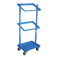 Stock Cart, Steel, 30-11/16" W x 19-1/4" D, 3 Shelves, 300 lbs. Capacity D. Morneault & Fils