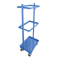 Stock Cart, Steel, 30-11/16" W x 19-1/4" D, 3 Shelves, 300 lbs. Capacity D. Morneault & Fils