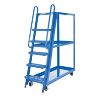 Stock Picking Cart, Steel, 21-7/8" W x 56-1/8" D, 3 Shelves, 1000 lbs. Capacity D. Morneault & Fils