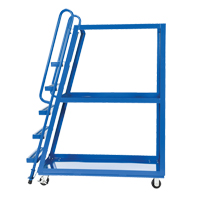 Stock Picking Cart, Steel, 21-7/8" W x 56-1/8" D, 3 Shelves, 1000 lbs. Capacity D. Morneault & Fils