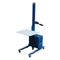 Quick Lift Platform Stacker, Electric Operated, 175 lbs. Capacity, 57" Max Lift D. Morneault & Fils