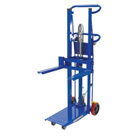 Platform Lift Stacker, Foot Pump Operated, 750 lbs. Capacity, 52" Max Lift D. Morneault & Fils