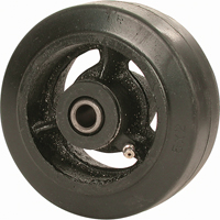 Mold-on Rubber Wheel, 4" (102 mm) Dia. x 2-1/2" (63.5 mm) W, 400 lbs. (181 kg.) Capacity D. Morneault & Fils