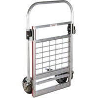 Four Wheel Folding Platform Truck, Aluminum, 750 lbs., 31" L x 23-1/4" W, 39" High D. Morneault & Fils