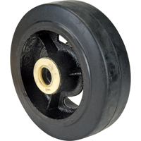 Rubber Wheels, 6" (152 mm) Dia. x 2" (51 mm) W, 550 lbs. (249 kg.) Capacity D. Morneault & Fils