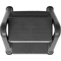 Folding Step Stool, 2 Steps, 19-1/2" x 20-1/2" x 22-3/4" High D. Morneault & Fils