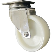 Caster, Swivel, 4" (101.6 mm), Nylon, 200 lbs. (91 kg.) D. Morneault & Fils