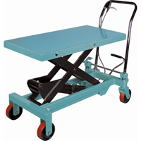Heavy-Duty Hydraulic Scissor Lift Table, 39-3/8" L x 20-1/8" W, Steel, 1650 lbs. Capacity D. Morneault & Fils