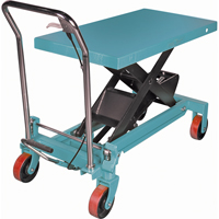 Heavy-Duty Hydraulic Scissor Lift Table, 39-3/8" L x 20-1/8" W, Steel, 1650 lbs. Capacity D. Morneault & Fils
