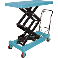 Heavy-Duty Hydraulic Scissor Lift Table, 48" L x 24" W, Steel, 1545 lbs. Capacity D. Morneault & Fils