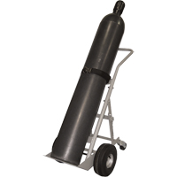 Chariots &agrave; quatre roues pour bouteilles, Roues Pneumatique, Base de 10" la x 8" lo, 1000 lb D. Morneault & Fils