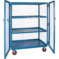 Chariot en treillis m&eacute;tallique, 3 niveaux, 51" lo x 32" la x 62,5" h, Cap. 2400 lb D. Morneault & Fils