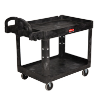 Heavy Duty Utility Cart - 4520-88, 2 Tiers, 25-1/4" x 39" x 44", 500 lbs. Capacity D. Morneault & Fils