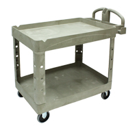 Heavy Duty Utility Cart - 4520-88, 2 Tiers, 25-1/4" x 39" x 44", 500 lbs. Capacity D. Morneault & Fils