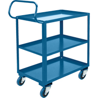 Ergonomic Shelf Truck, 800 lbs. Capacity, Steel, 20" W x 37" H x 32" D, Lip Up D. Morneault & Fils