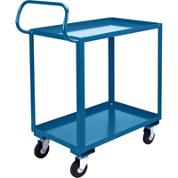 Ergonomic Shelf Truck, 800 lbs. Capacity, Steel, 20" W x 37" H x 32" D, Lip Up D. Morneault & Fils