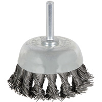 8046 Shaft Mounted Knot Twisted Cup Brush, 1-1/8" Dia. D. Morneault & Fils