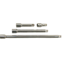 Extension Bar Set, 3/8" Drive, Chrome Finish, 4 Pcs D. Morneault & Fils
