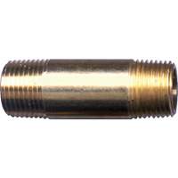 Long Nipple, Brass, 1/4", NPT D. Morneault & Fils