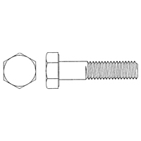 Capuchon vis &agrave; t&ecirc;te hexagonale, 1/2" dia., 1" lo, Zingu&eacute;, Cors&eacute;, Grade 5 D. Morneault & Fils