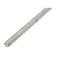 Threaded Rod, 1/4"-20, 36" L, Galvanized, Grade 2 Grade D. Morneault & Fils