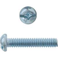 Round Square/Slot HD Machine Screws, #6 x 3" L, Zinc Plated D. Morneault & Fils