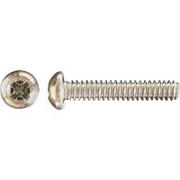 Pan Phillips HD Machine Screws, #8 x 3" L, Zinc Plated D. Morneault & Fils