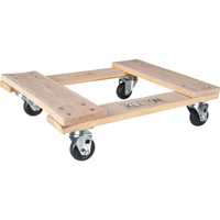 Hardwood Dolly, Polyolefin Wheels, 1000 lbs. Capacity, 18" W x 24" D x 7" H D. Morneault & Fils