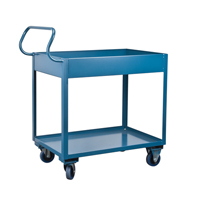 Deep Lipped Service Cart, 2 Tiers, 24" W x 47" H x 36" D, 1200 lbs. Capacity D. Morneault & Fils