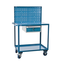 Mobile Service Cart, 2 Tiers, 24" W x 57" H x 40" D, 1200 lbs. Capacity D. Morneault & Fils
