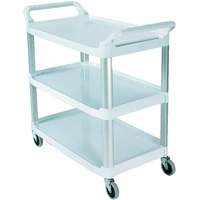 Open-Sided Shelf Cart, 3 Tiers, 40" x 37" x 20", 300 lbs. Capacity D. Morneault & Fils