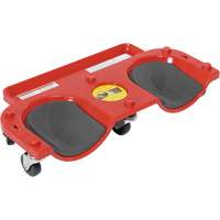 Rolling Knee Dolly, Plastic, Red, 350 lbs. Capacity D. Morneault & Fils