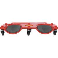 Rolling Knee Dolly, Plastic, Red, 350 lbs. Capacity D. Morneault & Fils
