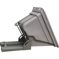 Self Dumping Hopper, Polyethylene, 5/8 cu.yd., Grey D. Morneault & Fils