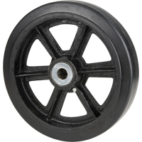 Mold-On Rubber Wheels, 8" (203.2 mm) Dia. x 2" (50.8 mm) W, 600 lbs. (272.155 kg.) Capacity D. Morneault & Fils