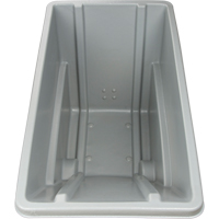 Chariot basculeur en acier, Poly&eacute;thyl&egrave;ne, 0,625 vg³, Capacit&eacute; de charge de 500 lb D. Morneault & Fils