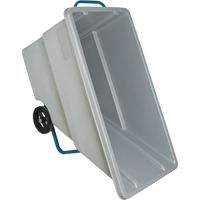 Chariot basculeur en acier, Poly&eacute;thyl&egrave;ne, 0,625 vg³, Capacit&eacute; de charge de 850 lb D. Morneault & Fils