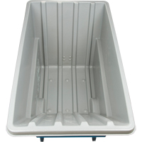 Chariot basculeur en acier, Poly&eacute;thyl&egrave;ne, 1,1 vg³, Capacit&eacute; de charge de 1250 lb D. Morneault & Fils