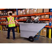 Tilt Truck, Polyethylene, 1.1 cu. yd., 1250 lbs. Load Capacity D. Morneault & Fils